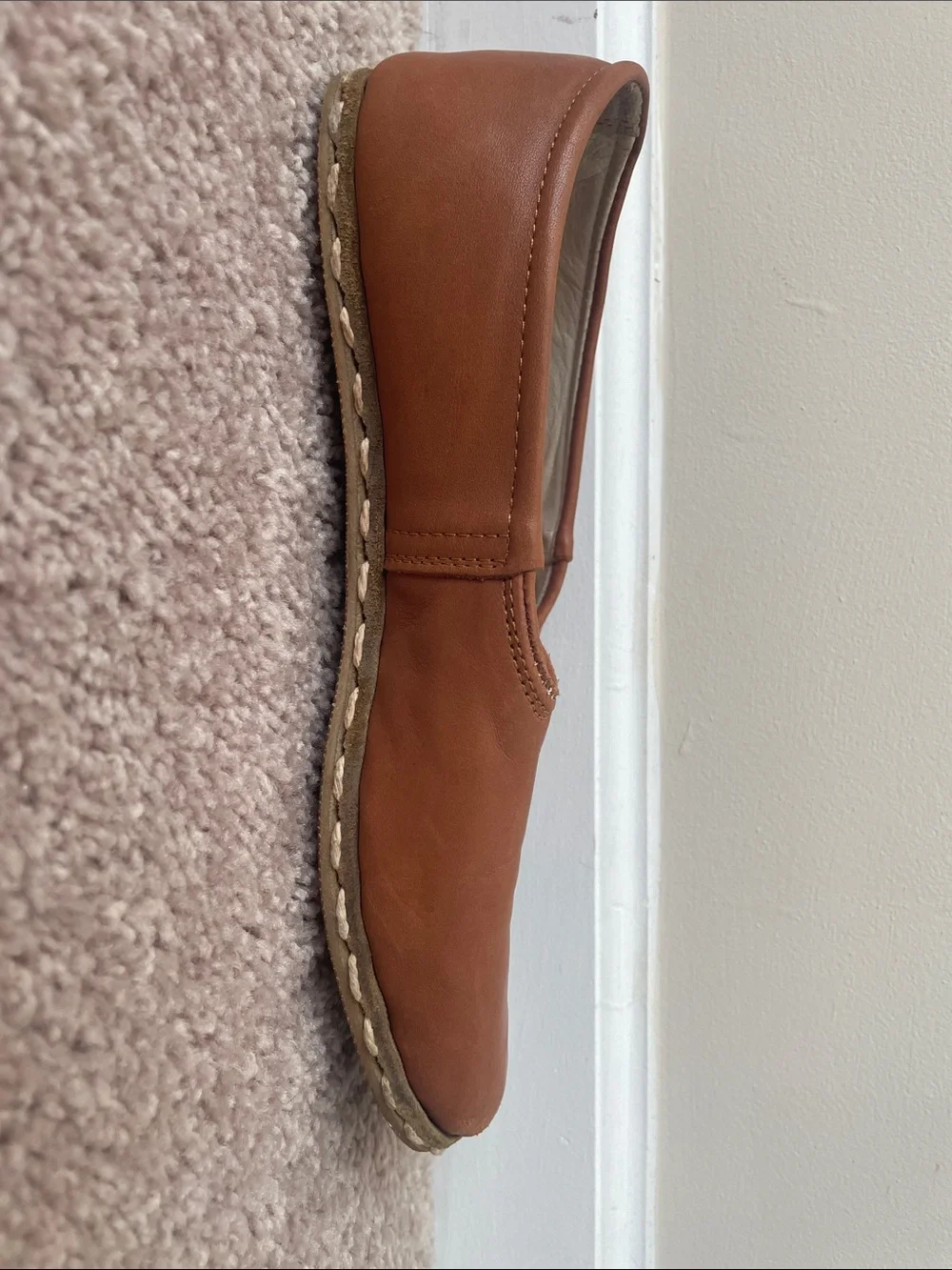 Sabah Tan Slip-On Comfort Shoes